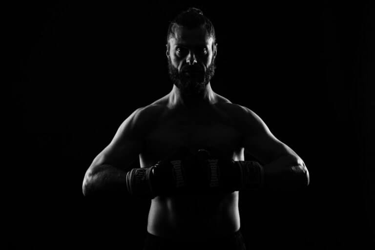 bokser, studioportret