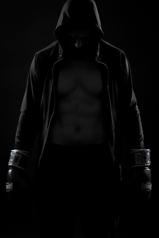 bokser, studioportret